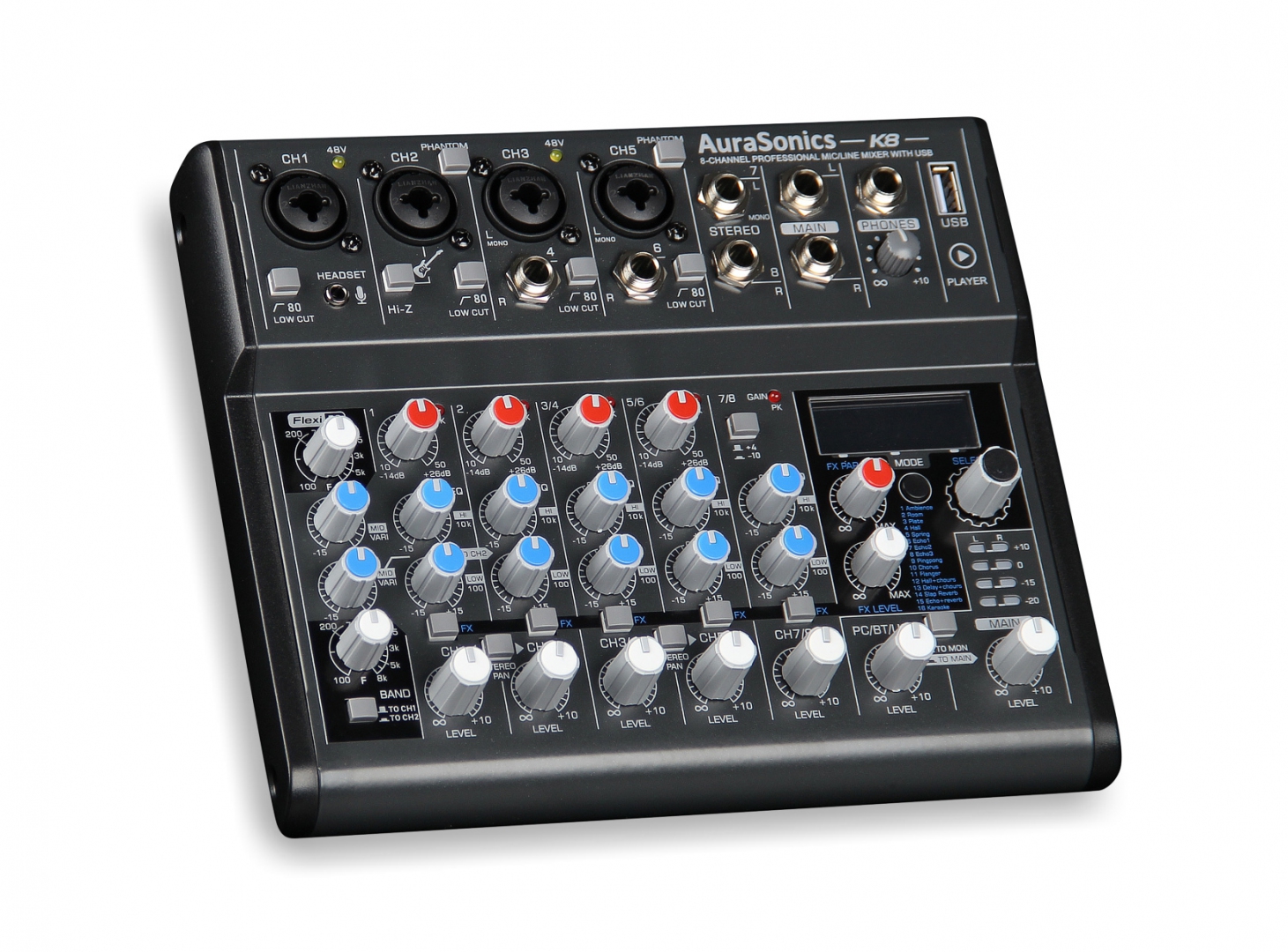 AuraSonics K8 компактный микшерный пульт в Краснознаменске