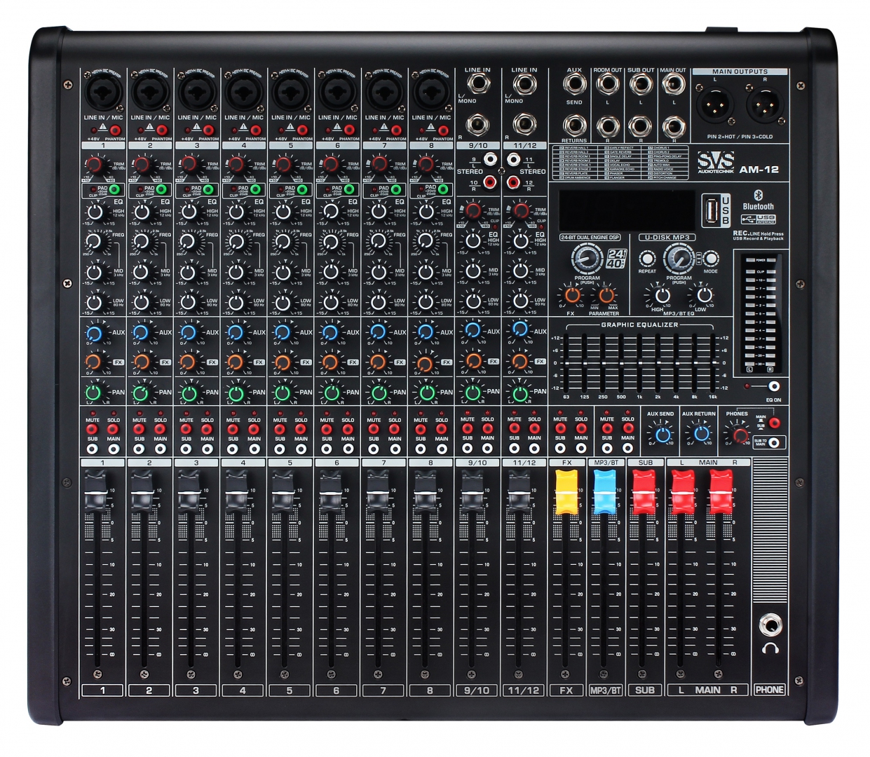 SVS Audiotechnik mixers AM-12 Микшерный пульт аналоговый, 12-канальный в Краснознаменске