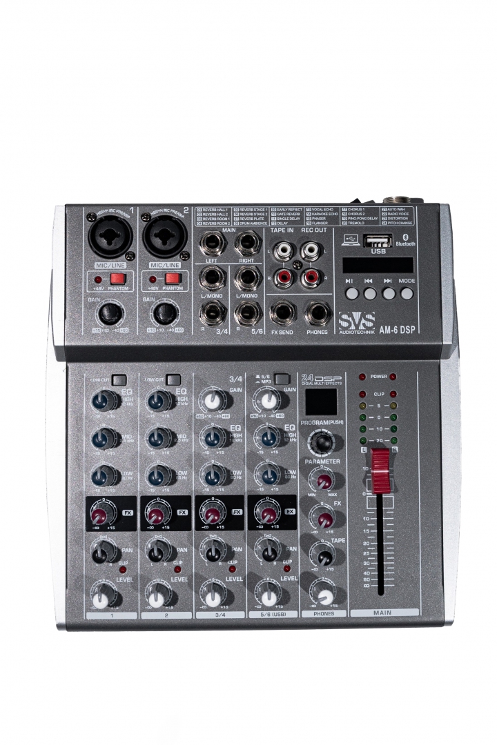 SVS Audiotechnik mixers AM-6 DSP Микшерный пульт аналоговый, 6-канальный SVS Audiotechnik mixers в Краснознаменске