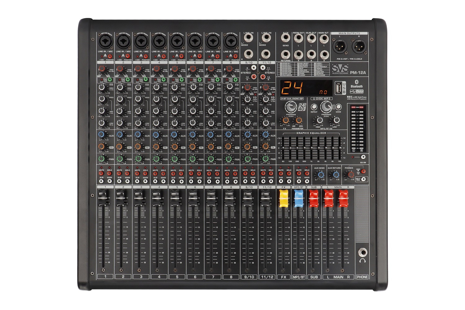 SVS Audiotechnik mixers PM-12A Активный аналоговый микшерный пульт, 12-канальный в Краснознаменске